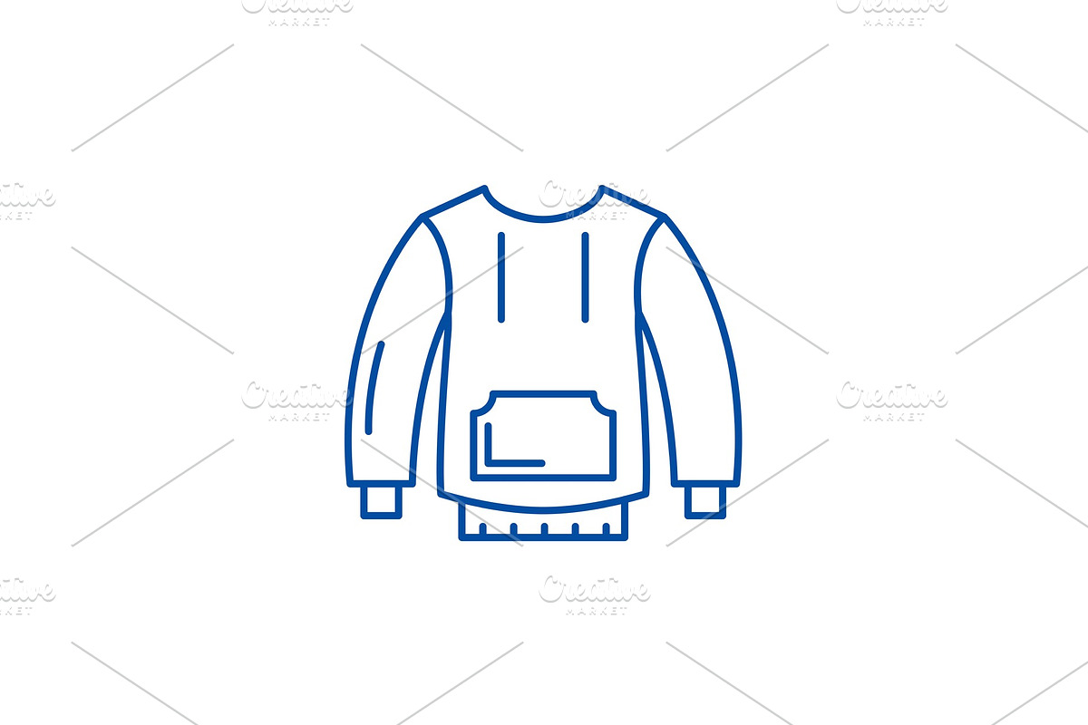 Sportswear line icon concept in Illustrations - product preview 8
