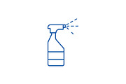 Spray sign line icon concept. Spray