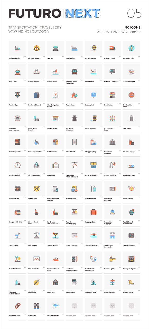 Futuro Next Icons Bundle in Server Icons - product preview 4