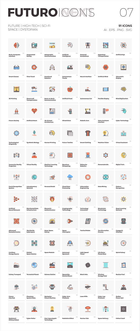 Futuro Next Icons Bundle in Server Icons - product preview 6