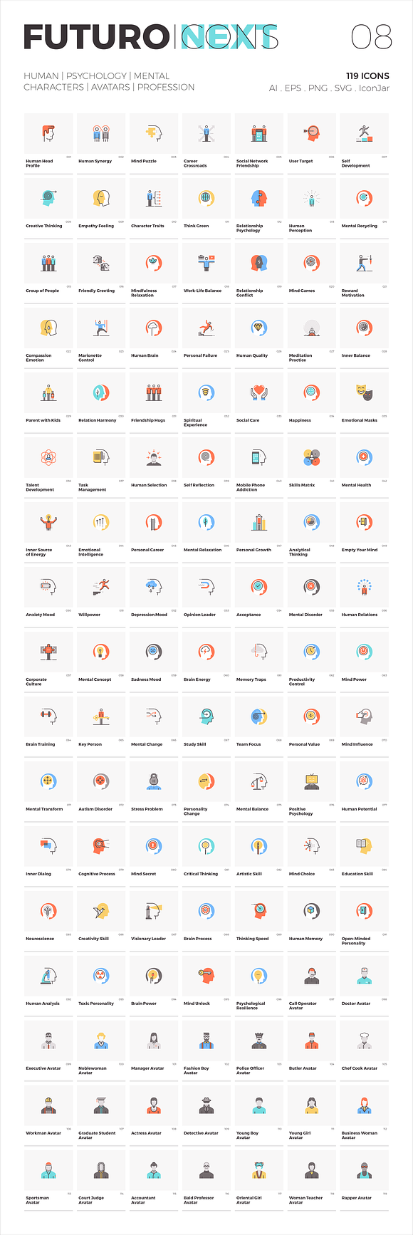 Futuro Next Icons Bundle in Server Icons - product preview 7