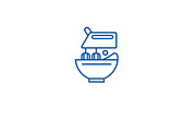 Stand food mixer line icon concept
