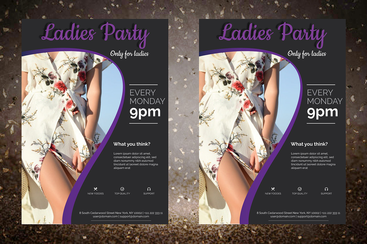 Ladies Party Flyer in Invitation Templates - product preview 8