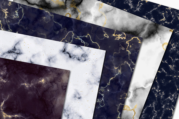 10 Gold Veined Marble Textures