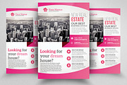 Real Estate Pink Flyer Templates