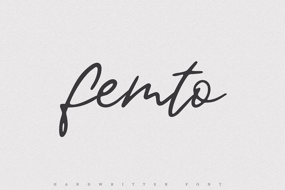 Femto in Script Fonts - product preview 8