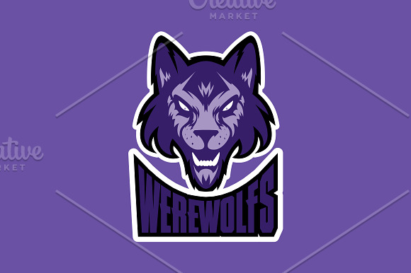 Werewolf sport logotype in Logo Templates - product preview 3