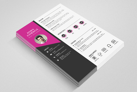 4 Format CV Resume Template in Letter Templates - product preview 1