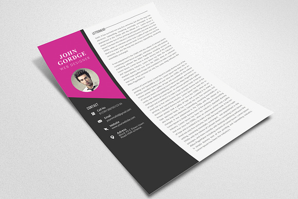 4 Format CV Resume Template in Letter Templates - product preview 2
