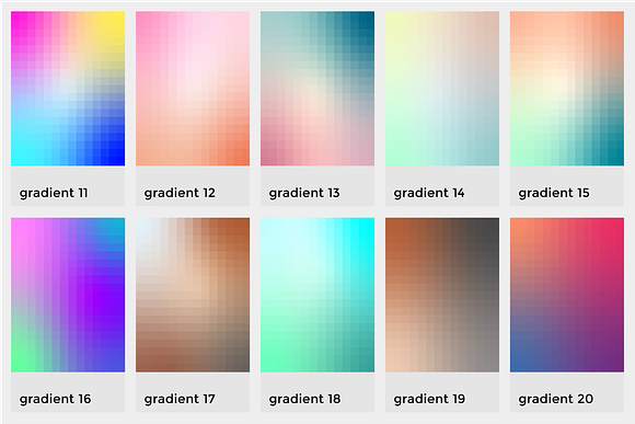 Gradient Blocks Collection in Patterns - product preview 1