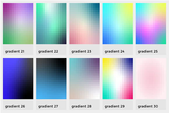 Gradient Blocks Collection in Patterns - product preview 2