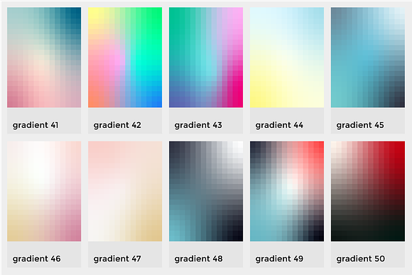 Gradient Blocks Collection in Patterns - product preview 4