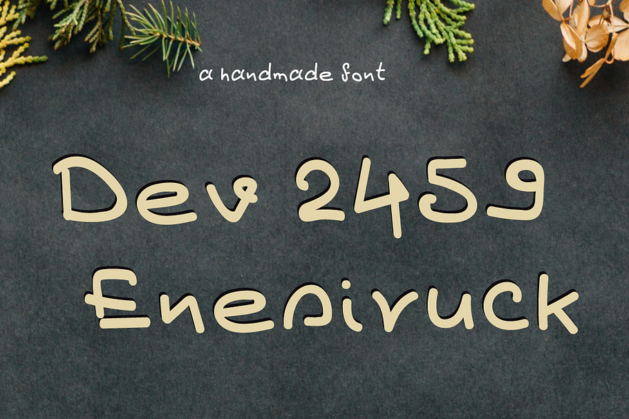 Dev2459 Enesiruck Font  in Display Fonts - product preview 8