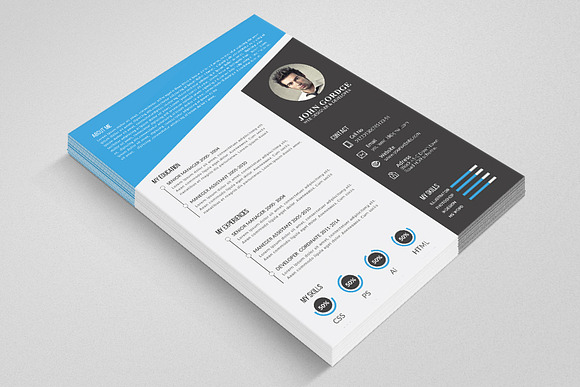 Ms Word CV Resume in Letter Templates - product preview 1