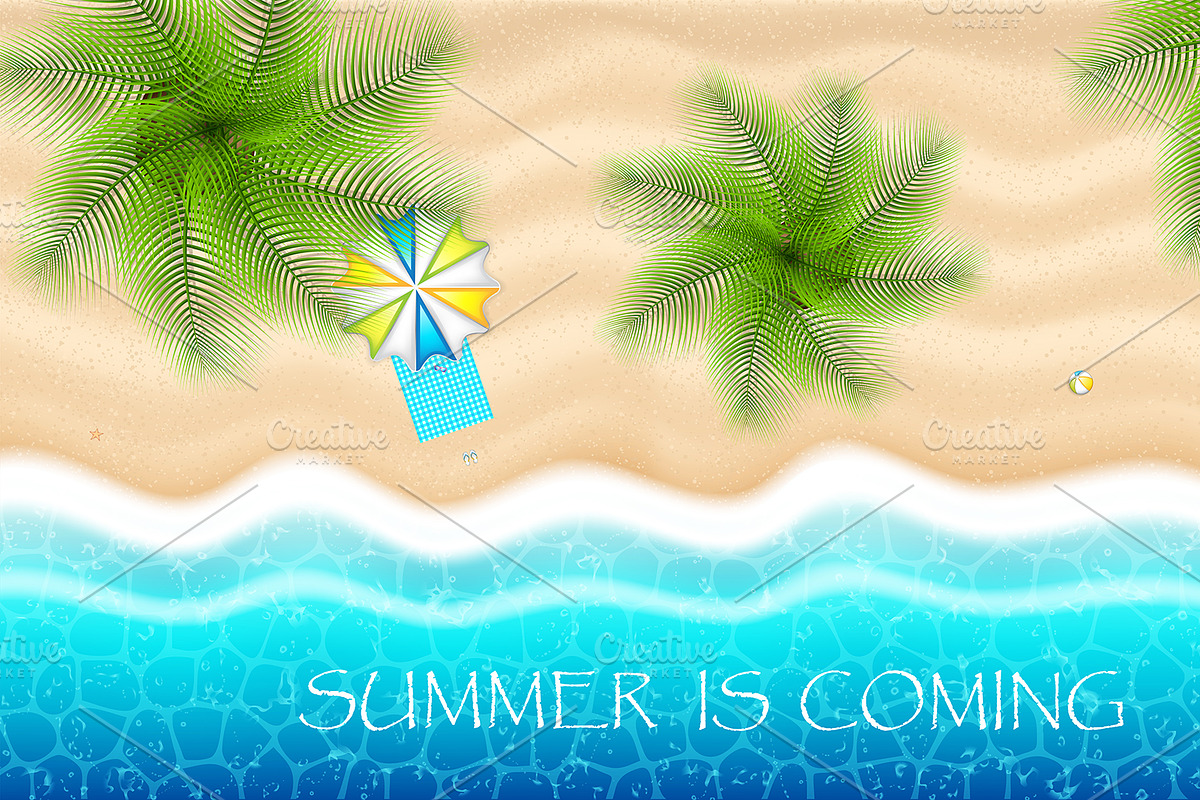 Summer poster in Illustrations - product preview 8
