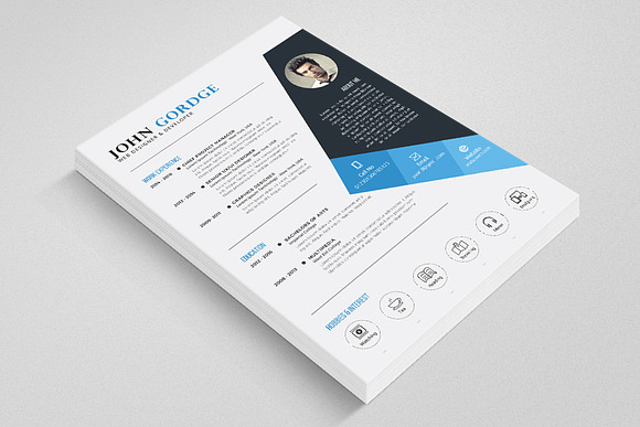 Microsoft Word CV Resume Template in Letter Templates - product preview 1