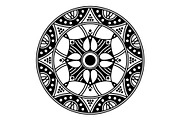 Black & White Mandala, Arabic Motifs