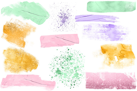 12 Summer paint splatters in Objects - product preview 2