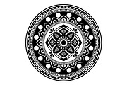 Black & White Mandala, Arabic Motifs