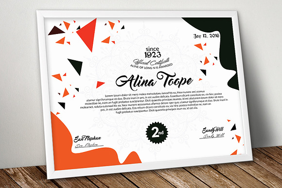 Certificate & Diploma in Stationery Templates - product preview 1