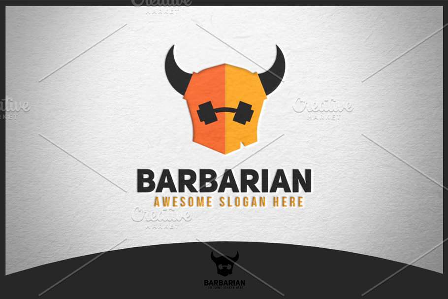 Barbarian Logo in Logo Templates - product preview 8