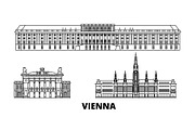 Austria, Vienna line travel skyline