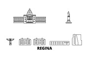 Canada, Regina line travel skyline