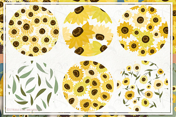 Sunflowers - Seamless Patterns in Patterns - product preview 2
