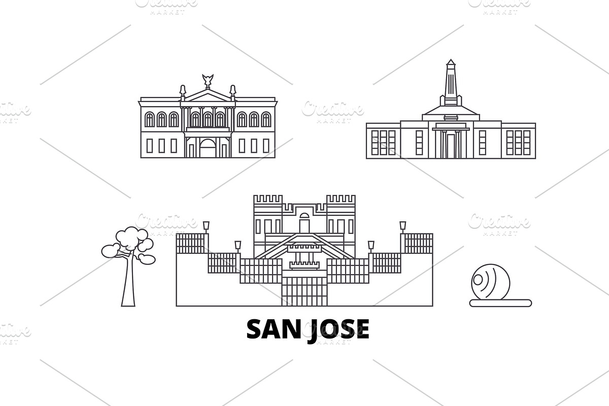 Costa Rica, San Jose line travel in Illustrations - product preview 8