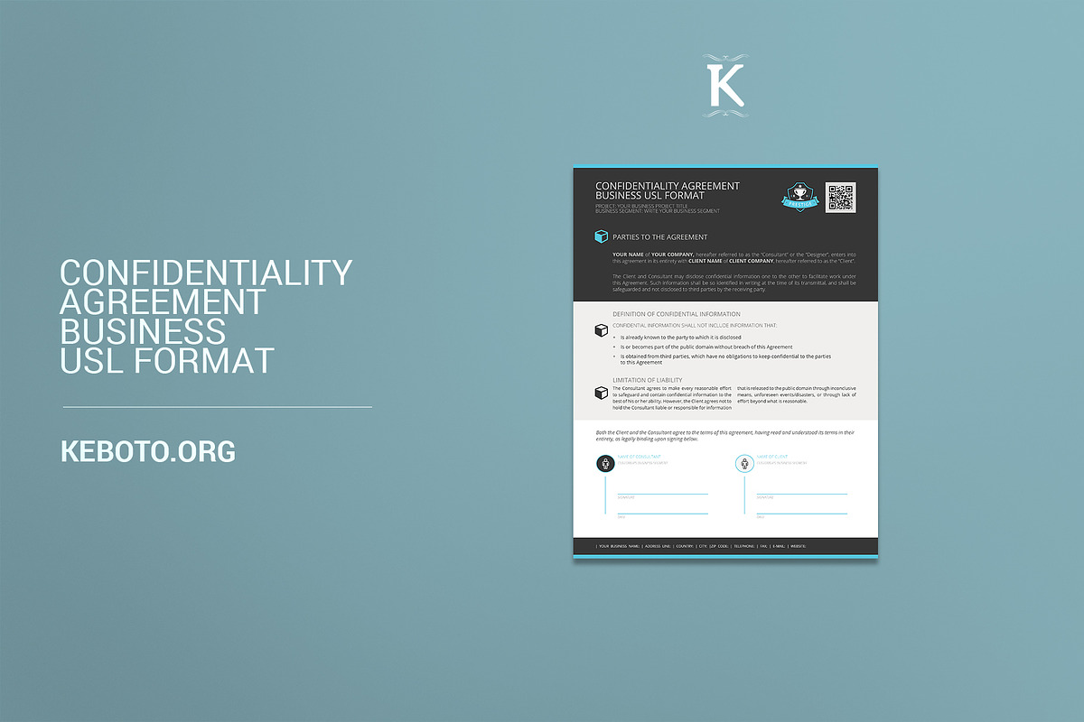 Confidentiality Agreement US Letter in Templates - product preview 8