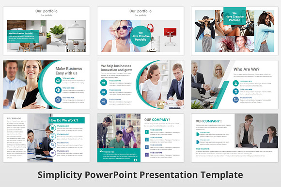 Simplicity PowerPoint Template in PowerPoint Templates - product preview 6
