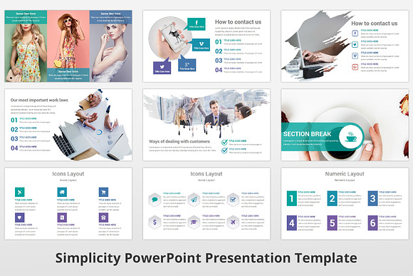 Simplicity PowerPoint Template in PowerPoint Templates - product preview 8