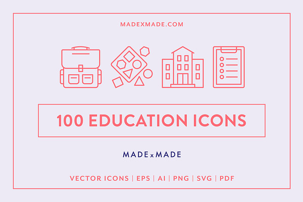 Line Icons – Education