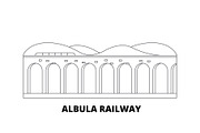 Italy, Albula Railway line travel