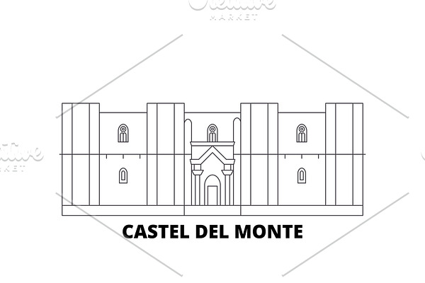 Italy, Apulia, Castel Del Monte line