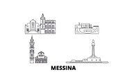 Italy, Messina line travel skyline