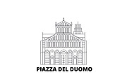 Italy, Pisa, Piazza Del Duomo line