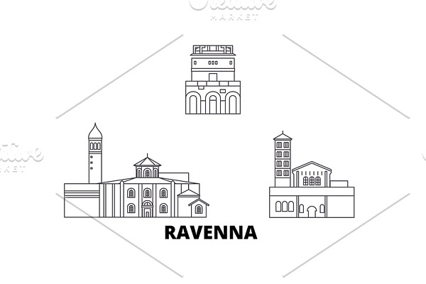 Italy, Ravenna City line travel
