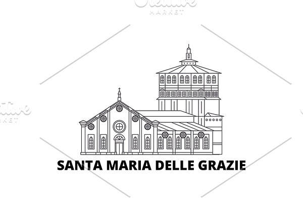 Italy, Santa Maria Delle Grazie line