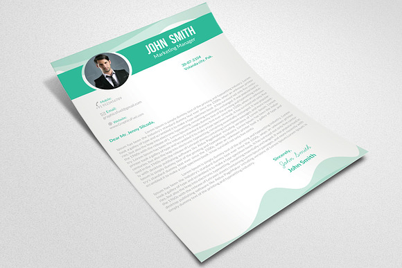 Resume with Cover Letter in Letter Templates - product preview 2