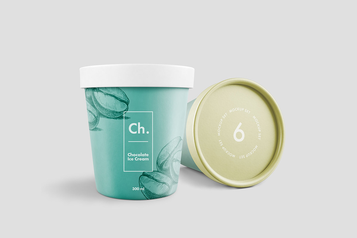 Ice Cream Jar Mockup in Product Mockups - product preview 8
