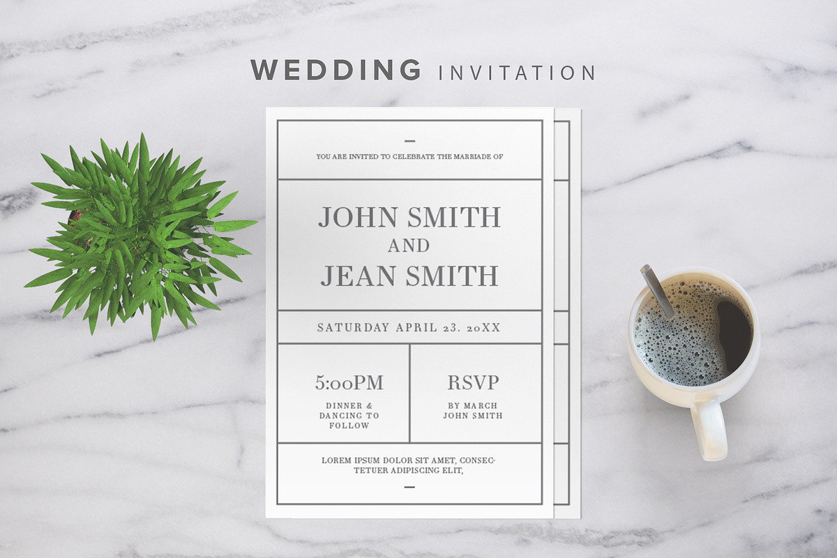 Wedding Invitation in Invitation Templates - product preview 8