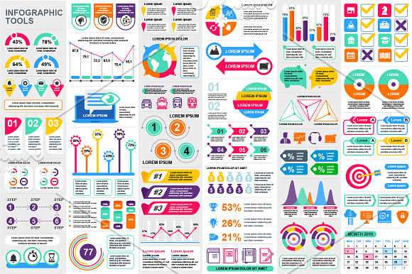 Infographic Elements Mega Bundle in Presentation Templates - product preview 13