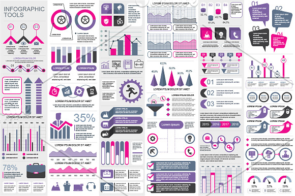 Infographic Elements Mega Bundle in Presentation Templates - product preview 17