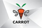 Carrot Bee Logo Template