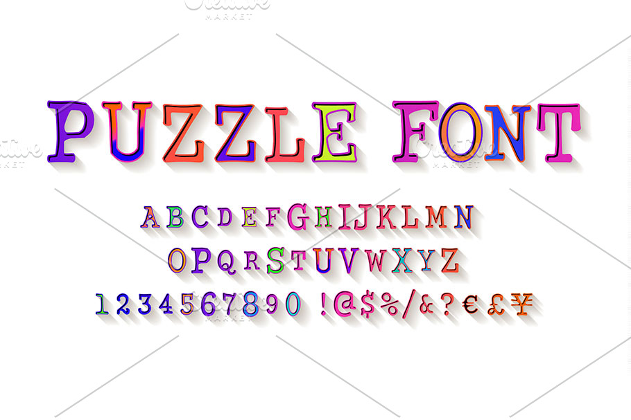Puzzle fonts