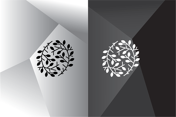 Ying Yang Leaf Logo Template in Logo Templates - product preview 1