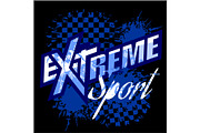 Vector eXtreme sport - vector logo