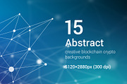 15 Blockchain Backgrounds Set 1