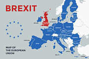 Poster map of the European Union